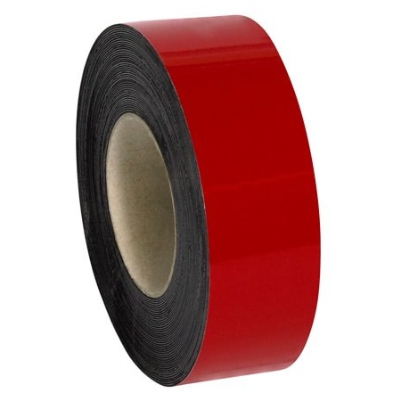 Bsc Preferred 2'' x 100' - Red Warehouse Labels - Magnetic Roll LH148